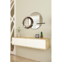 Măsuţă de toaletă Hanah Home Aplos 120 Sapphire Oak White imaginea #3 — magazin online Desire.md