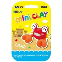 Пластилин Amos I-Clay Crab 4 Colors (ICM30-C)