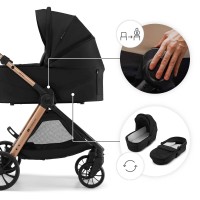 Carucior Kinderkraft 2in1 Vesto 2 Black (KSVEST02BLK2000) imaginea #2 — magazin online Desire.md