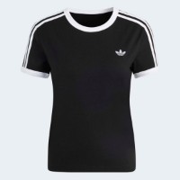 Tricou de dame Adidas 3S Slim Black/White, s.XS imaginea #6 — magazin online Desire.md