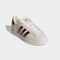 Ghete pentru dame Adidas Superstar II Off White/Maroon/Gold Metallic, s.36.5