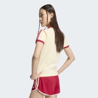 Tricou de dame Adidas 3 Stripes Slim Warm Vanilla/Team Victory Red, s.S imaginea #2 — magazin online Desire.md