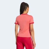 Tricou de dame Adidas Heather 3S Cali Preloved Scarlet/Team Victory Red, s.XS imaginea #2 — magazin online Desire.md
