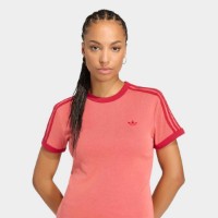 Tricou de dame Adidas Heather 3S Cali Preloved Scarlet/Team Victory Red, s.XS imaginea #4 — magazin online Desire.md