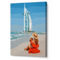 Tablou pe numere Art Gallery Econom Vacanță în Dubai 40x50cm (GX37485)