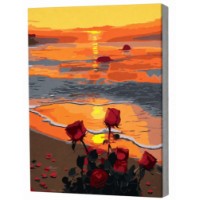 Tablou pe numere Art Gallery Econom Trandafiri la mare 30x40cm (EX8397)