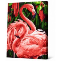 Tablou pe numere Art Gallery Econom Flamingo luxosi 40x50cm (GX34305)
