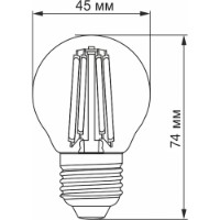 Bec VL VL-G45 6W E27 3000K imaginea #2 — magazin online Desire.md