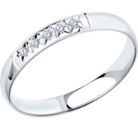 Inel din aur alb cu diamante Diamant 9103009001083 s.17,5 1,57g