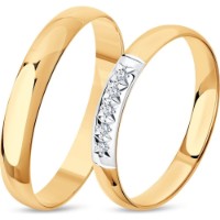 Inel din aur cu diamante Diamant 9103012461690 s.17,5 1,63g imaginea #4 — magazin online Desire.md