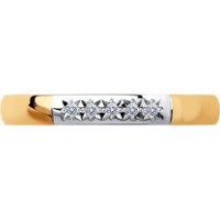 Inel din aur cu diamante Diamant 9103012461690 s.17,5 1,63g imaginea #5 — magazin online Desire.md