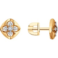 Cercei din aur cu diamante Diamant 9103014894984 2,09g