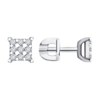 Cercei din aur alb cu diamante Diamant 9103016826990 1,81g