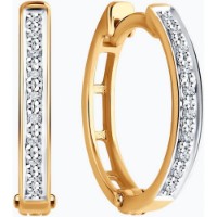 Cercei din aur cu diamante Diamant 9103017488814 1,49g imaginea #4 — magazin online Desire.md
