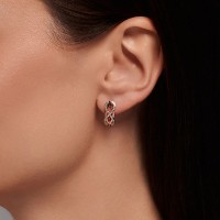Cercei din aur cu diamante Diamant 9103018784229 2,44g imaginea #3 — magazin online Desire.md