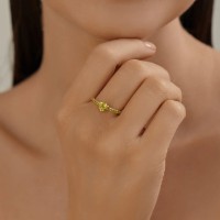 Inel din aur cu pietre semipretioase Diamant 9108203222029 s.16,5 1,36g imaginea #6 — magazin online Desire.md