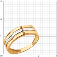 Inel din aur Diamant 9108219730082 s.17 2,08g imaginea #2 — magazin online Desire.md