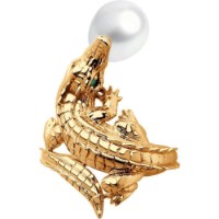 Inel din aur cu perla si agat Diamant 9108222142957 s.18 5,9g imaginea #2 — magazin online Desire.md