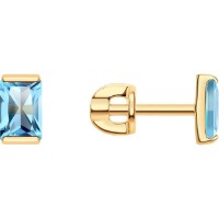 Cercei din aur cu topaz Diamant 9108232141544 1,86g