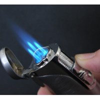 Brichetă Sky 238357 3-flame Jet Lighter + Cigar Cutter Black/Chrome in Gift Box imaginea #2 — magazin online Desire.md