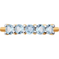 Inel din aur cu topaz Diamant 9116017501018 s.16,5 1,59g imaginea #2 — magazin online Desire.md