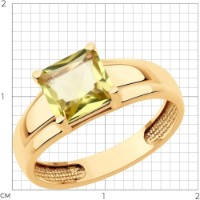 Inel din aur cu cuart Diamant 9139021052802 s.19 3,18g imaginea #4 — magazin online Desire.md
