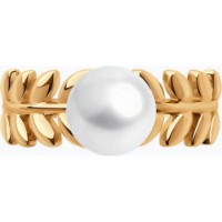 Inel din aur cu perla Diamant 9139028021559 s.18 2,68g imaginea #2 — magazin online Desire.md