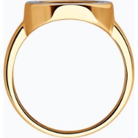 Inel din aur cu sidef si zirconiu Diamant 9155008724227 s.18,5 3,05g imaginea #5 — magazin online Desire.md