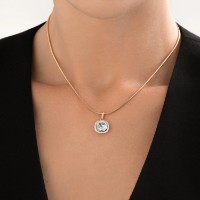 Pandantiv din aur cu diamante si topaz Diamant 9155011782740 2,01g imaginea #3 — magazin online Desire.md