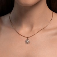 Pandantiv din aur cu zirconii Diamant 9176025390059 1,78g imaginea #4 — magazin online Desire.md