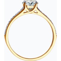 Inel din aur cu zirconiu Diamant 9176033062672 s.18,5 1,98g imaginea #5 — magazin online Desire.md
