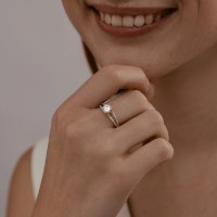 Inel din aur cu zirconiu Diamant 9176033062672 s.18,5 1,98g imaginea #3 — magazin online Desire.md