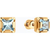Cercei din aur cu topaz Diamant 9177004954767 2,29g imaginea #3 — magazin online Desire.md