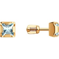 Cercei din aur cu topaz Diamant 9177004954767 2,29g