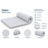 Topper Topper House MemoEcolux Silver Pure 80x190x8cm White imaginea #3 — magazin online Desire.md