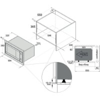 Cuptor cu microunde incorporabil Fabiano FBM 2200G Diamond Black imaginea #4 — magazin online Desire.md