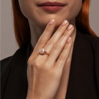 Inel din aur cu perla Diamant s.19 2,71g imaginea #5 — magazin online Desire.md