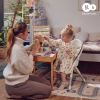 Стульчик для кормления Kinderkraft Dinnly Beige (KHDINN00BEG0000) фото №5 — интернет-магазин Desire.md
