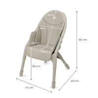 Стульчик для кормления Kinderkraft Dinnly Beige (KHDINN00BEG0000) фото №7 — интернет-магазин Desire.md