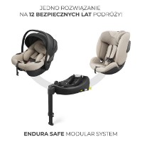 Scaun auto pentru copii Kinderkraft Endura Safe I-Fix Beige (KCENSA00BEG3000) imaginea #4 — magazin online Desire.md