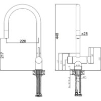 Baterie bucătărie Fabiano FKM 3118P SS Inox imaginea #3 — magazin online Desire.md