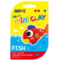 Plastilina Amos I-Clay Fish 4 Colors (ICM30-F)