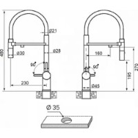 Baterie bucătărie Fabiano FKM 3130 Black Steel imaginea #4 — magazin online Desire.md