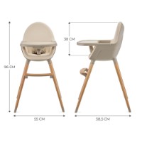 Scaun de masa Kinderkraft Fini 2 Beige (KHFINI02BEG0000) imaginea #8 — magazin online Desire.md