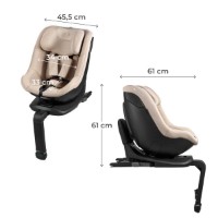 Scaun auto pentru copii Kinderkraft I- Guard Pro i-Size 360 Beige (KCIGUAPRBEG000N) imaginea #7 — magazin online Desire.md