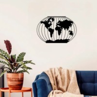 Декоративное панно Showdeko Metal Wall Art Meridian Black фото №2 — интернет-магазин Desire.md