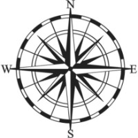 Декоративное панно Showdeko Metal Wall Art №23 Compass Black