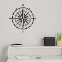 Декоративное панно Showdeko Metal Wall Art №23 Compass Black фото №2 — интернет-магазин Desire.md