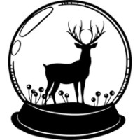 Декоративное панно Showdeko Metal Wall Art №25 Deer Black
