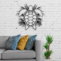 Декоративное панно Showdeko Metal Wall Art №26 Caretta Black фото №2 — интернет-магазин Desire.md